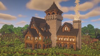 Minecraft Medieval Mansion Tutorial [upl. by Deeraf]