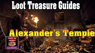 Assassins Creed Origins  Alexanders Temple  Loot Treasure Locations [upl. by Llemmart]