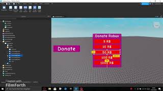 Roblox Studio How to Make a Donate Gui 2020 [upl. by Assirek276]