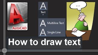 Autocad 2020  How to insert Text [upl. by Jodie]