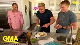 Gordon Ramsays perfect scrambled eggs tutorial  GMA Digital [upl. by Aehtrod7]