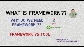 Framework  What Is Framework in Java   Framework vs Tools [upl. by Ahsiekrats818]