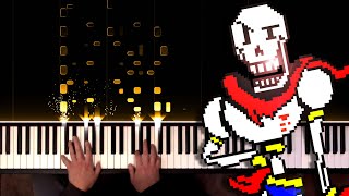 Undertale Bonetrousle Advanced Piano Toccata Variations [upl. by Annoled]