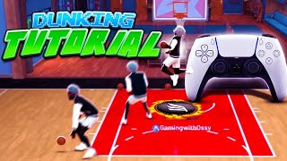 HOW TO DO THE GLITCHY HOP STEP CONTACT DUNK GLITCH IN NBA 2K22 DUNK FROM 3PT LINE FULL TUTORIAL [upl. by Holbrook]