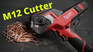 Milwaukee 247220 M12 Cable Cutter  Talking Hands Tool Review [upl. by Hayn]