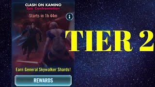 SWGOH How to beat tier 2 General Skywalker event [upl. by Isnam687]