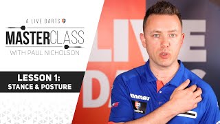 A Live Darts Masterclass  Lesson 1  Stance and Posture [upl. by Eisinger]