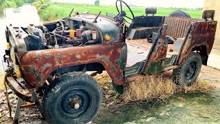 Restoration of ancient cars UAZ 469  Restore of the drive system UAZ 469 vehicle [upl. by Annawak931]