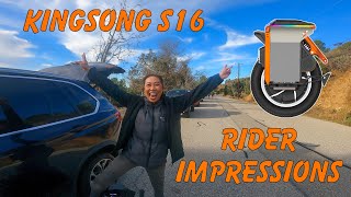 KingSong S16 Rider Impressions [upl. by Arol432]