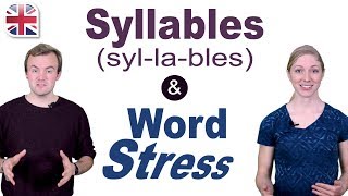 Syllables and Word Stress  English Pronunciation Lesson [upl. by Ellenehc]