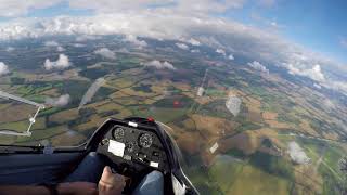 Glider Aerobatic Flight  Lasham Airfield ASK21 full flight [upl. by Ecnerrot98]