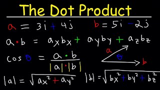 Dot Product of Two Vectors [upl. by Hgielrak]