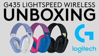 Logitech G435 LIGHTSPEED Wireless Headset UNBOXING [upl. by Irual]