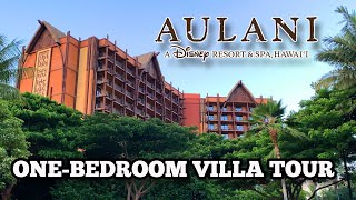 Disney Aulani One Bedroom Villa Tour  Ocean View  Oahu Hawaii [upl. by Ludwog]