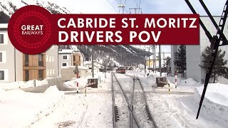 Cabride St Moritz  Chur  part 1 • POV • Great Railways [upl. by Ehrman]