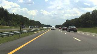 Atlantic City Expressway Exits 38 to 28 eastbound [upl. by Ahsenet]