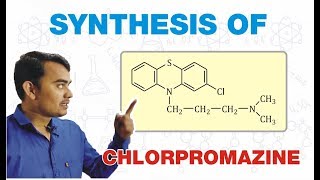 SYNTHESIS OF CHLORPROMAZINE  MEDICINAL CHEMISTRY  GPAT2020  BPHARM4TH SEM [upl. by Short]