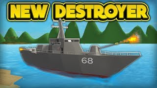 DRIVING THE NEW DESTROYER ROBLOX Sharkbite [upl. by Danyelle]