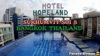 Hopeland Hotel Sukhumvit Soi 8 Bangkok Thailand Bangkok Hotel amp Apartment [upl. by Nnaarat]