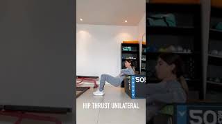 Hip Thrust Unilateral  glúteos en casa [upl. by Collum387]