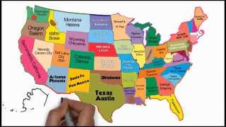 The 50 States and Capitals Song  Silly School Songs [upl. by Vyky684]