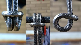 I make a Steel Knot by Bending Rebar  Without HEATING  Metalworking Project [upl. by Cilurzo]