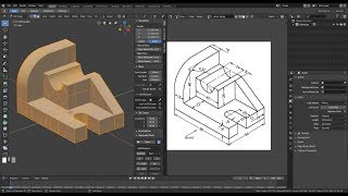 Blender 28 Modeling a technical piece [upl. by Trinetta]