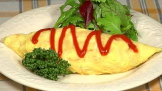 How to Make Omurice Omelette Fried Rice Recipe  Cooking with Dog [upl. by Kcirre]