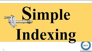 Simple indexing Indexing Method [upl. by Ailbert]