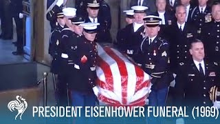 President Eisenhower State Funeral in Washington DC 1969  British Pathé [upl. by Seda]