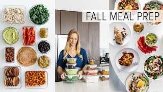 MEAL PREP for FALL  healthy recipes  PDF guide [upl. by Jacquette553]