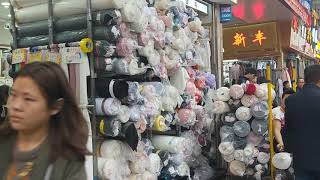 Worlds Largest Fabrics Wholesale Market in China Fabrics Market Home Textile Curtain Cloth Material [upl. by Lisandra]