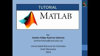 Tutorial 1 de MATLAB en español  Introducción 12 [upl. by Durnan]