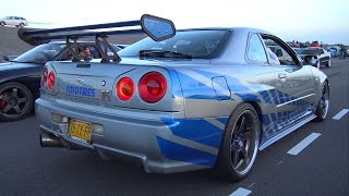 Nissan Skyline R34 GTT  Burnout amp Accelerations [upl. by Kristianson]