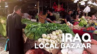 IRAQ 2023  Karbala local bazaar walking tour pov 60 FPS [upl. by Sophi178]