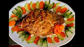 Baked Pompano Fish Rupchada Quick amp Easy Recipe [upl. by Vange]