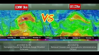 Comparison between ECMWF vs GFS [upl. by Eveivenej325]