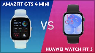 Amazfit GTS 4 Mini vs Huawei Watch Fit 3 Comparison [upl. by Yednarb]