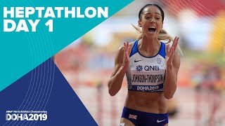 Heptathlon Day 1  World Athletics Championships Doha 2019 [upl. by Elaynad892]