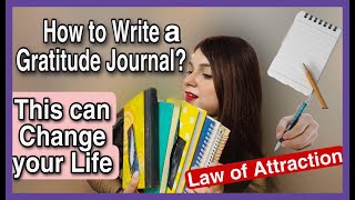 What is Gratitude journalhow to write gratitude journal law of attraction boost manifestation [upl. by Nadnerb]