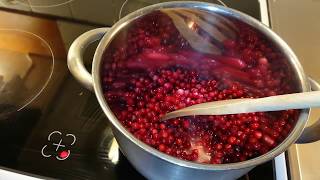 How to make lingonberry jam recipe home easy [upl. by Aninaig]