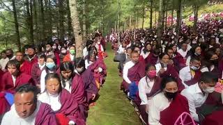 HH Garab Rinpoche and devotees at Bumthang [upl. by Eelrahc]