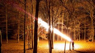 12 Gauge Dragons Breath AT NIGHT Smarter Every Day 2 [upl. by Ottillia]