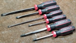 Harbor Freight Doyle Heavy Duty Screwdriver Set Review [upl. by Auqenwahs265]