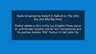 Radio broadcast by Robert D Raiford on The John Boy and Billy Big Show  Armageddon [upl. by Enialem]