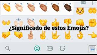 ¿Significado de los Emojis MANITAS 👋✌🤞 [upl. by Burdelle799]