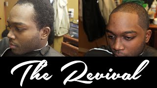 Mens Receding Hairline Taper Haircut  The Revival  AD The Barber [upl. by Wolsky]