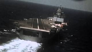 Pilots View  Jet Aircraft Carrier Landing [upl. by Frame]