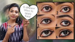 How to apply kajal easily in 6 different ways in TamilBased on your eye shapeAbhi Sekar [upl. by Esyned151]