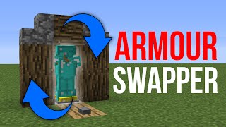 Minecraft 119 Redstone Tutorial  Armour Stand Swapper v2 [upl. by Cyrilla]